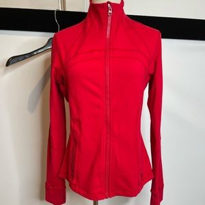 Lululemon define jacket 10 red zip up pockets yoga